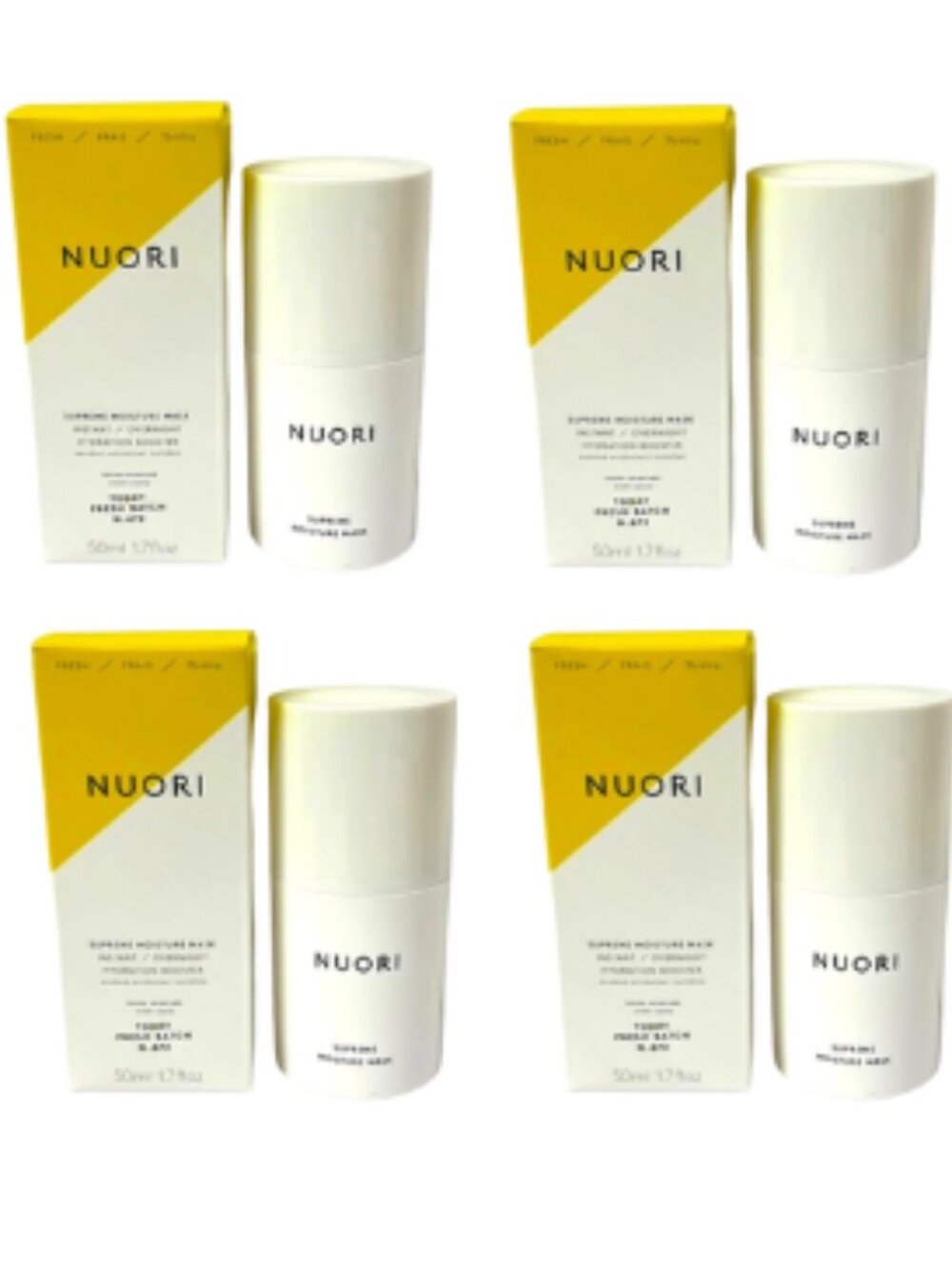 Nuori Supreme Moisture Mask 1.7 oz 4 PC LOT